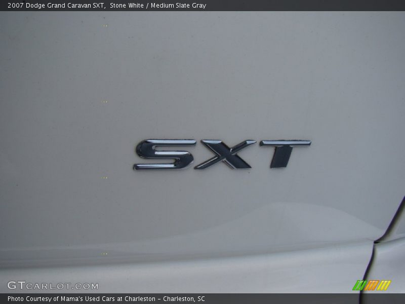 Stone White / Medium Slate Gray 2007 Dodge Grand Caravan SXT