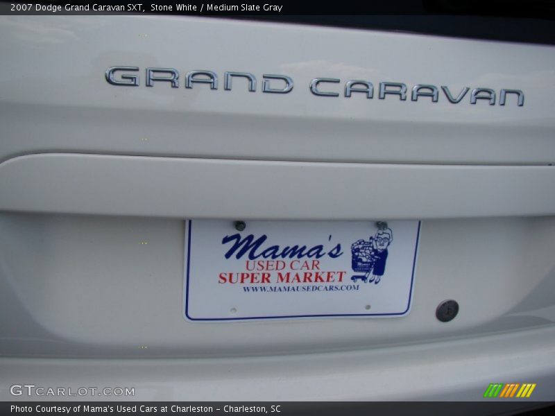 Stone White / Medium Slate Gray 2007 Dodge Grand Caravan SXT