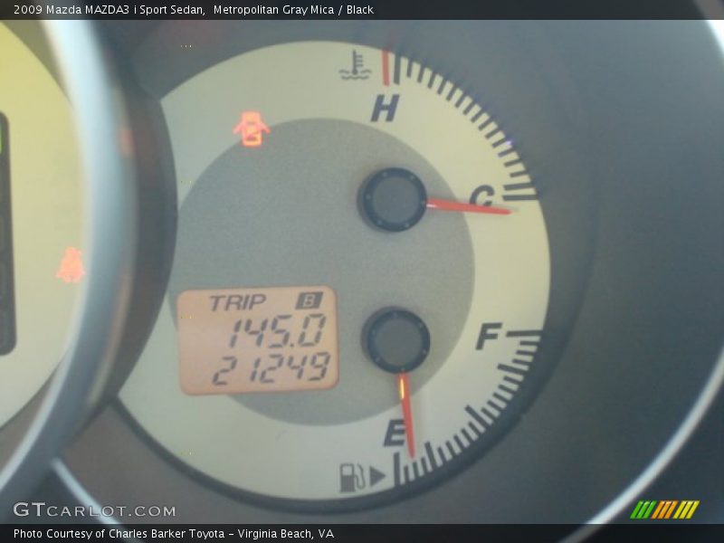Metropolitan Gray Mica / Black 2009 Mazda MAZDA3 i Sport Sedan