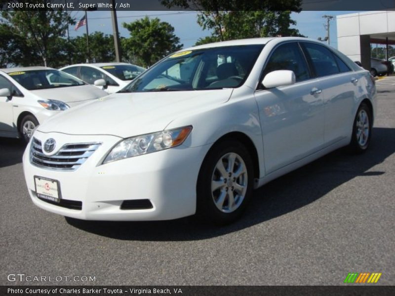 Super White / Ash 2008 Toyota Camry LE