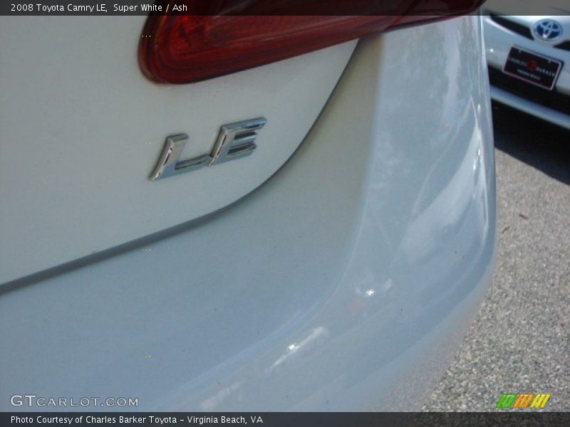 Super White / Ash 2008 Toyota Camry LE