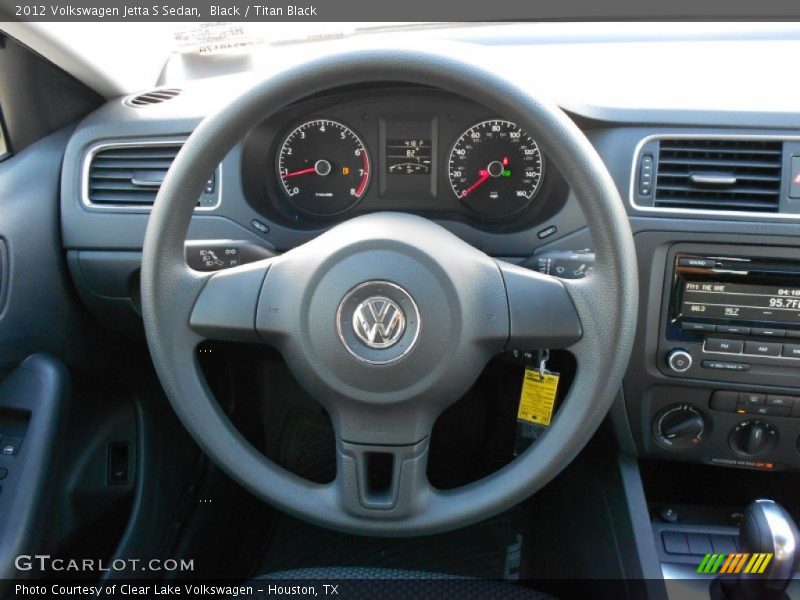 Black / Titan Black 2012 Volkswagen Jetta S Sedan