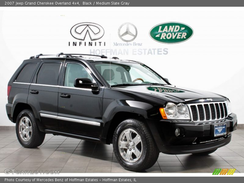 Black / Medium Slate Gray 2007 Jeep Grand Cherokee Overland 4x4
