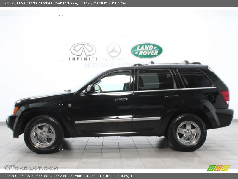 Black / Medium Slate Gray 2007 Jeep Grand Cherokee Overland 4x4