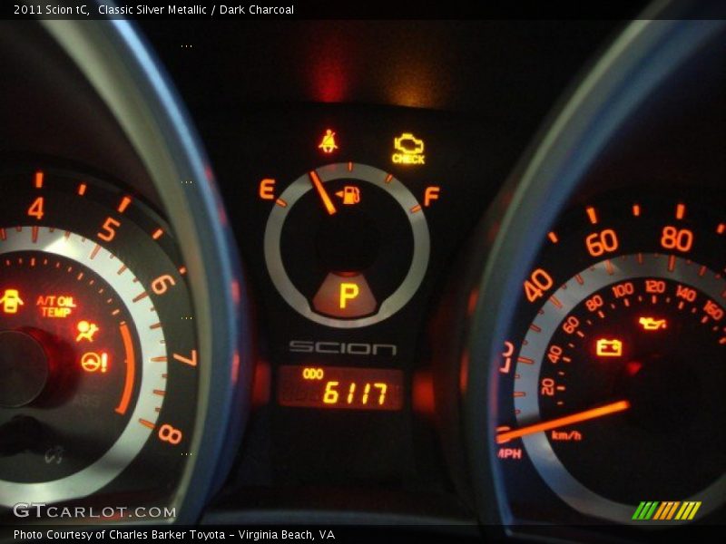 Classic Silver Metallic / Dark Charcoal 2011 Scion tC