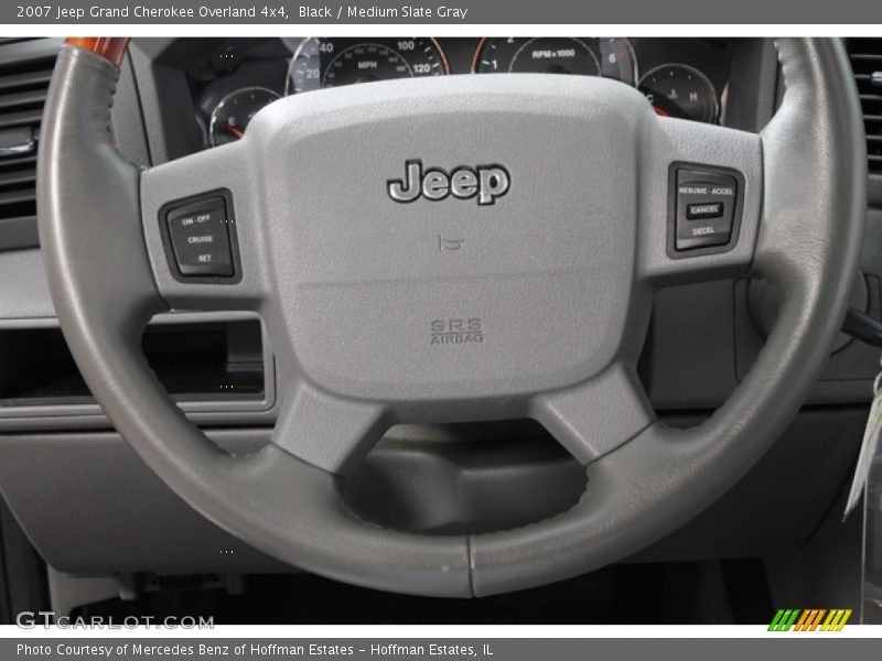 Black / Medium Slate Gray 2007 Jeep Grand Cherokee Overland 4x4