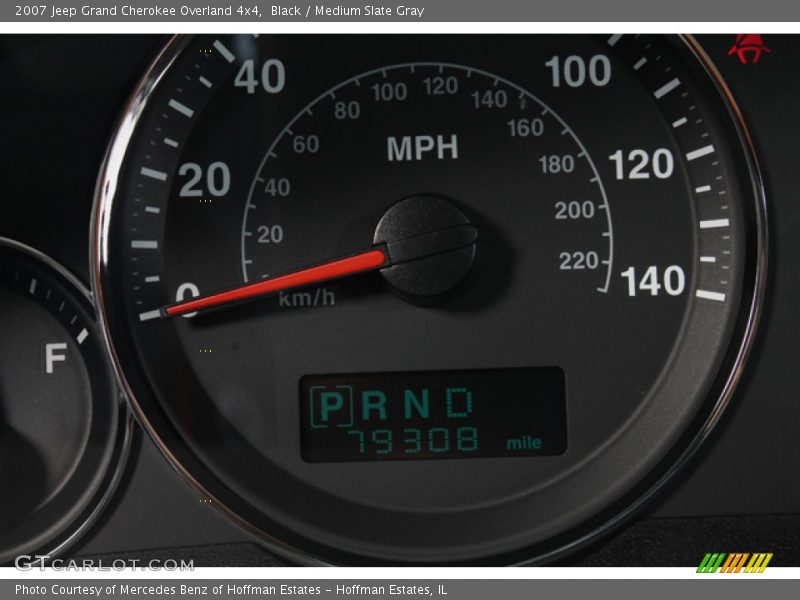 Black / Medium Slate Gray 2007 Jeep Grand Cherokee Overland 4x4