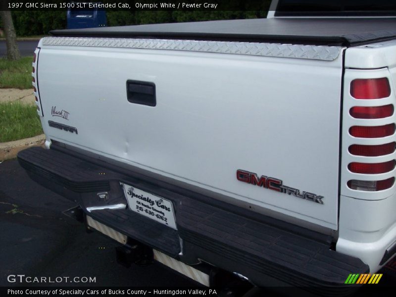 Olympic White / Pewter Gray 1997 GMC Sierra 1500 SLT Extended Cab