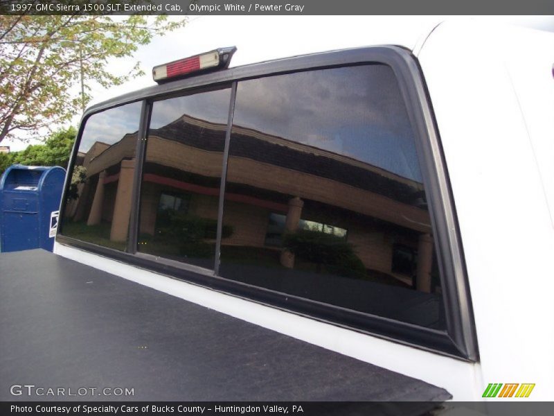 Olympic White / Pewter Gray 1997 GMC Sierra 1500 SLT Extended Cab