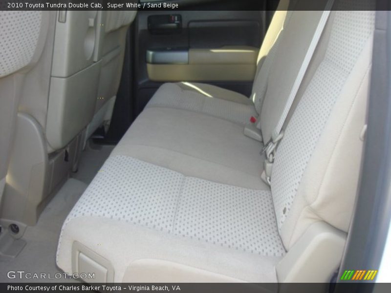 Super White / Sand Beige 2010 Toyota Tundra Double Cab