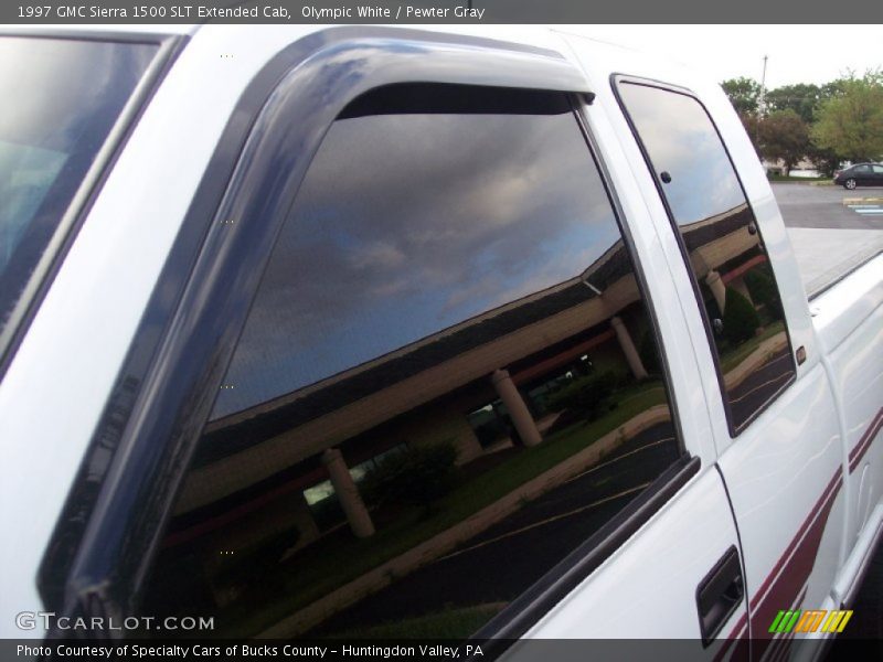 Olympic White / Pewter Gray 1997 GMC Sierra 1500 SLT Extended Cab