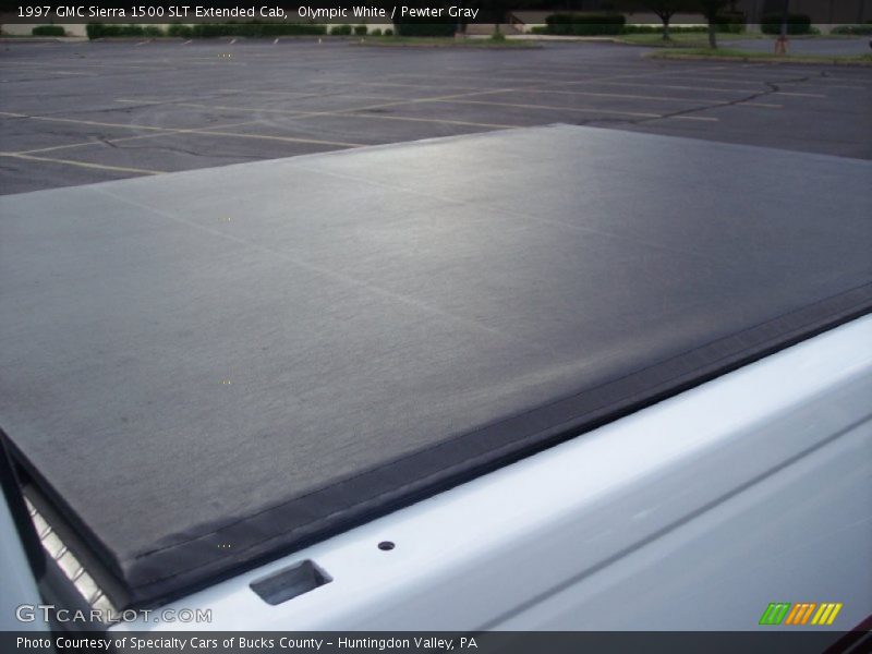 Olympic White / Pewter Gray 1997 GMC Sierra 1500 SLT Extended Cab