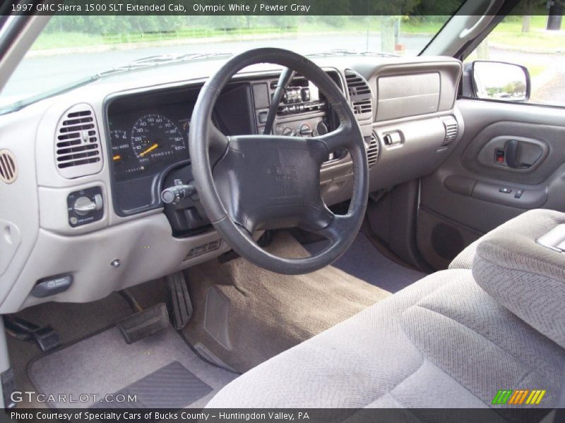  1997 Sierra 1500 SLT Extended Cab Pewter Gray Interior