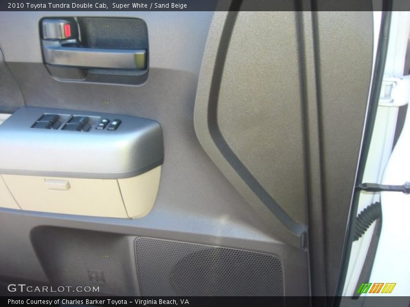 Super White / Sand Beige 2010 Toyota Tundra Double Cab