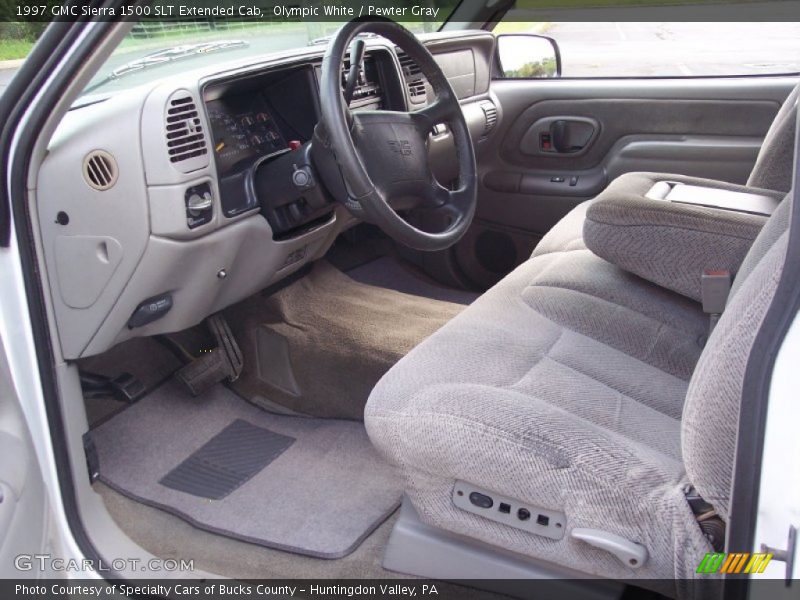  1997 Sierra 1500 SLT Extended Cab Pewter Gray Interior