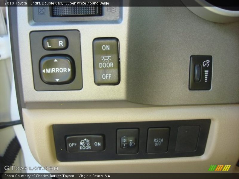 Super White / Sand Beige 2010 Toyota Tundra Double Cab