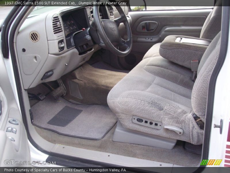  1997 Sierra 1500 SLT Extended Cab Pewter Gray Interior