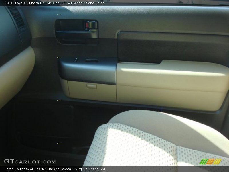 Super White / Sand Beige 2010 Toyota Tundra Double Cab