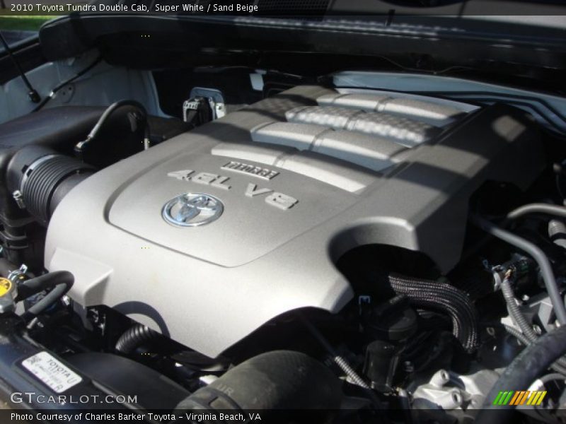 Super White / Sand Beige 2010 Toyota Tundra Double Cab