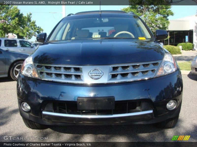 Midnight Blue Pearl / Cafe Latte 2007 Nissan Murano SL AWD