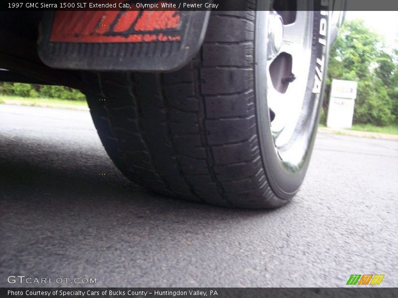 Olympic White / Pewter Gray 1997 GMC Sierra 1500 SLT Extended Cab