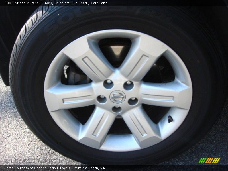 Midnight Blue Pearl / Cafe Latte 2007 Nissan Murano SL AWD