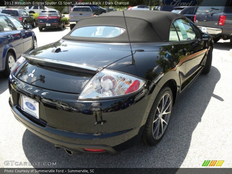 Kalapana Black / Dark Charcoal 2012 Mitsubishi Eclipse Spyder GS Sport