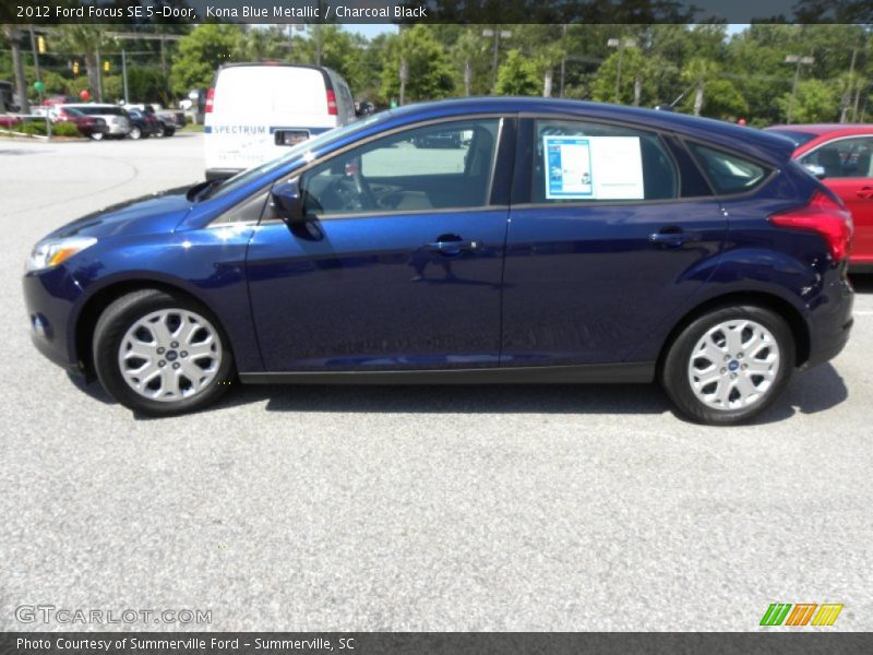 Kona Blue Metallic / Charcoal Black 2012 Ford Focus SE 5-Door