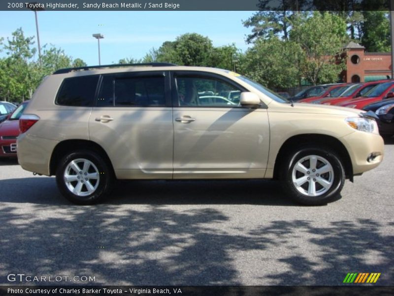 Sandy Beach Metallic / Sand Beige 2008 Toyota Highlander