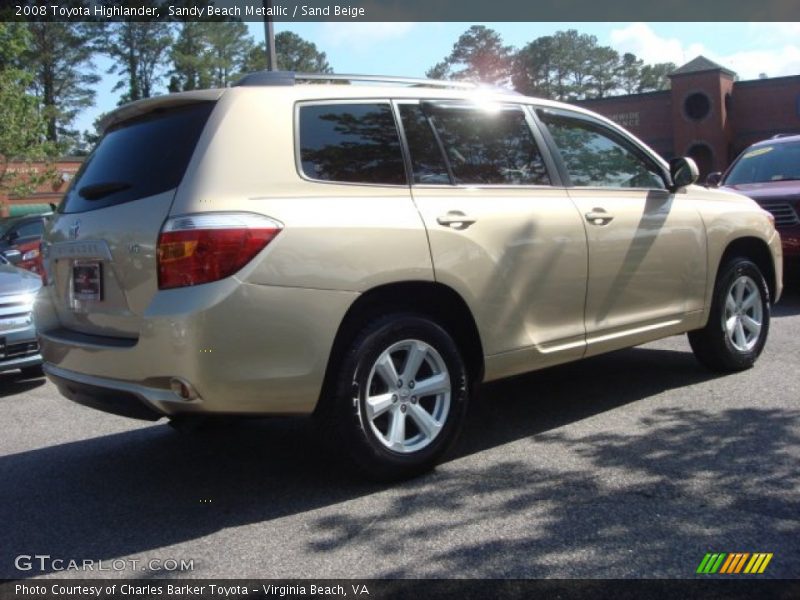 Sandy Beach Metallic / Sand Beige 2008 Toyota Highlander