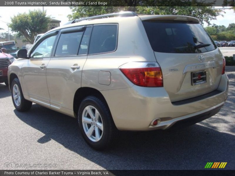 Sandy Beach Metallic / Sand Beige 2008 Toyota Highlander