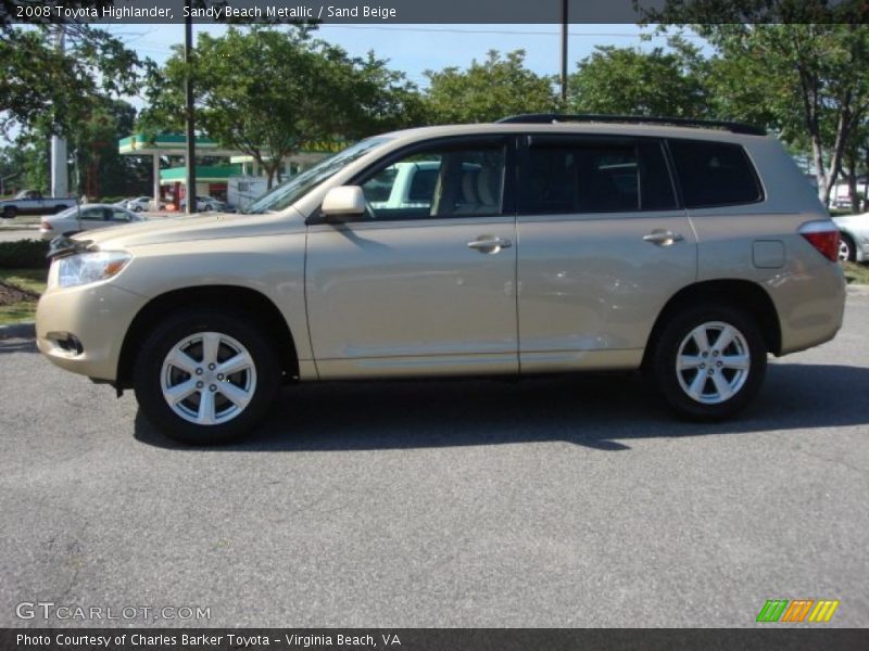 Sandy Beach Metallic / Sand Beige 2008 Toyota Highlander