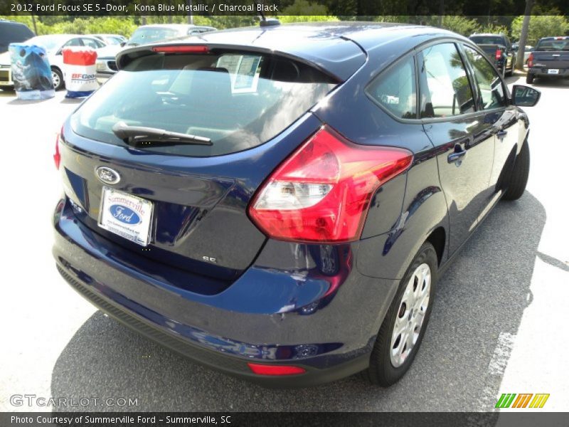 Kona Blue Metallic / Charcoal Black 2012 Ford Focus SE 5-Door