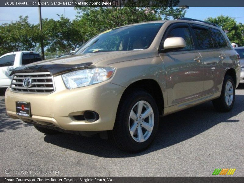 Sandy Beach Metallic / Sand Beige 2008 Toyota Highlander