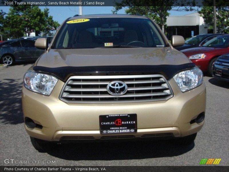 Sandy Beach Metallic / Sand Beige 2008 Toyota Highlander