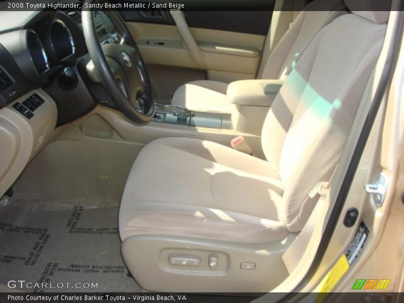Sandy Beach Metallic / Sand Beige 2008 Toyota Highlander