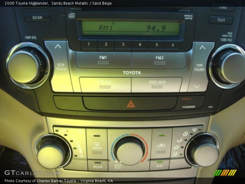 Sandy Beach Metallic / Sand Beige 2008 Toyota Highlander