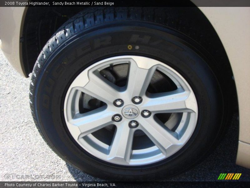 Sandy Beach Metallic / Sand Beige 2008 Toyota Highlander