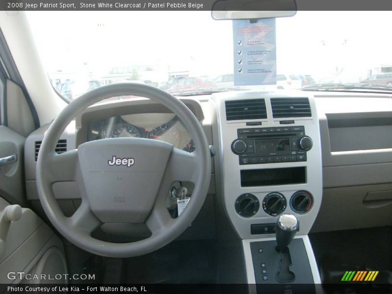 Stone White Clearcoat / Pastel Pebble Beige 2008 Jeep Patriot Sport