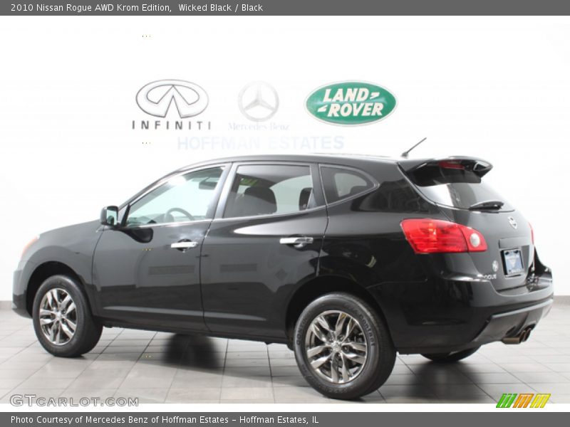 Wicked Black / Black 2010 Nissan Rogue AWD Krom Edition