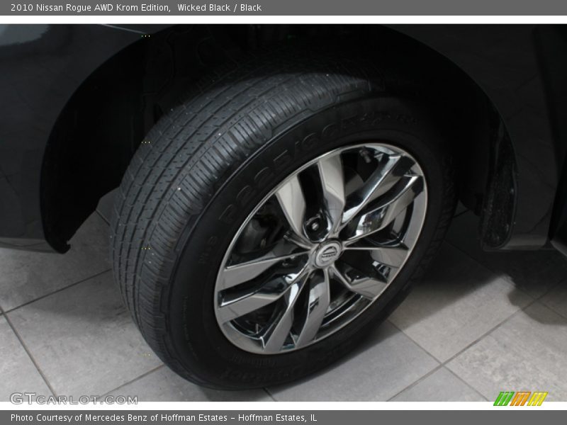 Wicked Black / Black 2010 Nissan Rogue AWD Krom Edition