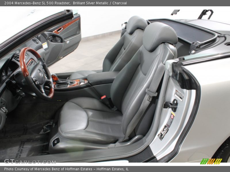 Brilliant Silver Metallic / Charcoal 2004 Mercedes-Benz SL 500 Roadster
