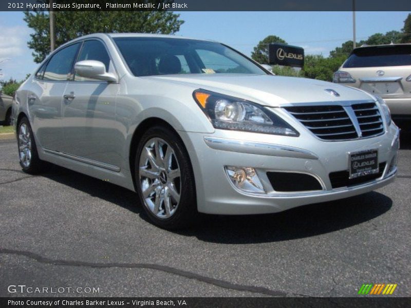 Platinum Metallic / Jet Black 2012 Hyundai Equus Signature