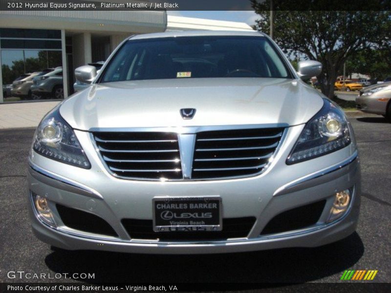 Platinum Metallic / Jet Black 2012 Hyundai Equus Signature