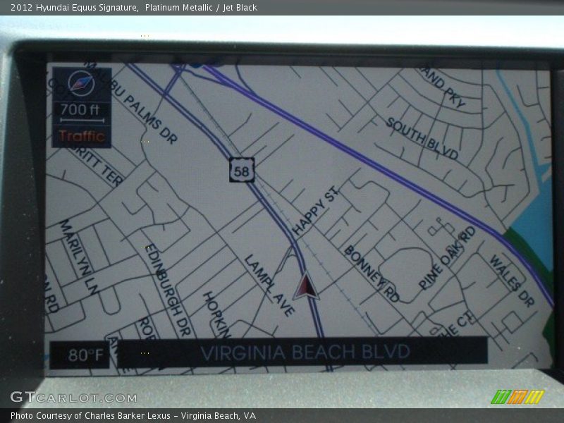 Platinum Metallic / Jet Black 2012 Hyundai Equus Signature