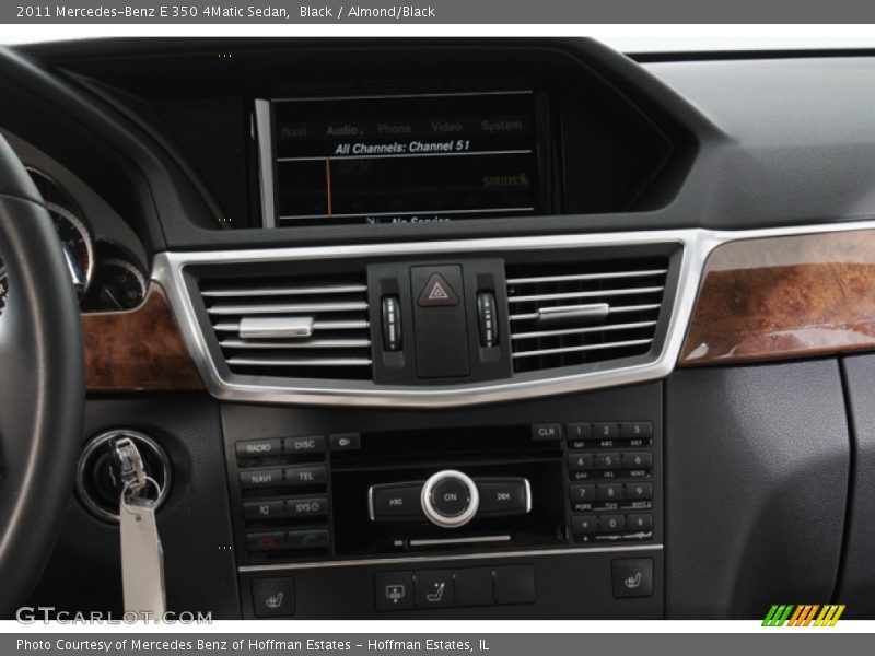 Black / Almond/Black 2011 Mercedes-Benz E 350 4Matic Sedan