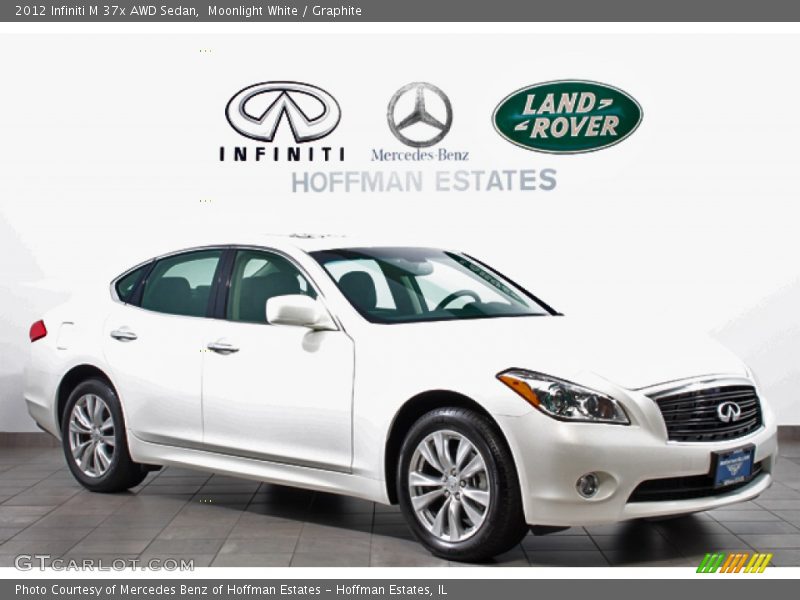 Moonlight White / Graphite 2012 Infiniti M 37x AWD Sedan