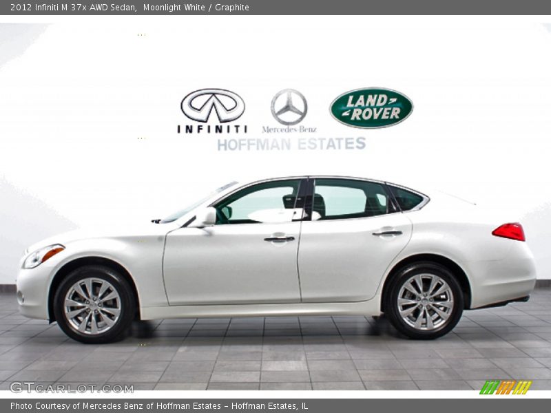 Moonlight White / Graphite 2012 Infiniti M 37x AWD Sedan