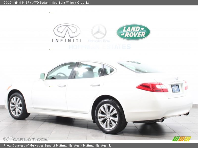 Moonlight White / Graphite 2012 Infiniti M 37x AWD Sedan