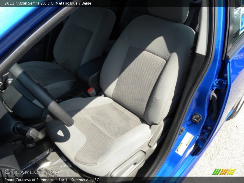 Metallic Blue / Beige 2011 Nissan Sentra 2.0 SR